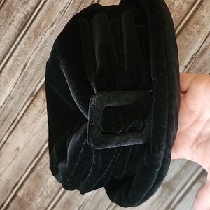 Laura Ashley Brimmed Velvet-like Rouched Hat